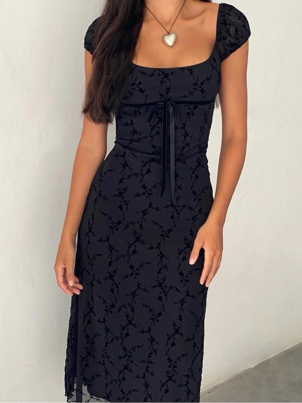 moving sale 💕 - NWOT motel floral burnout velvet whimsigoth dress size s